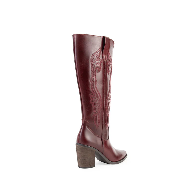 Grecia Leather Red Berry