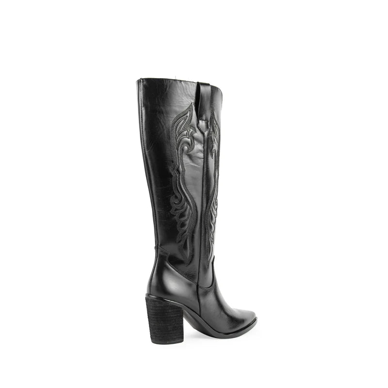Grecia Leather Black